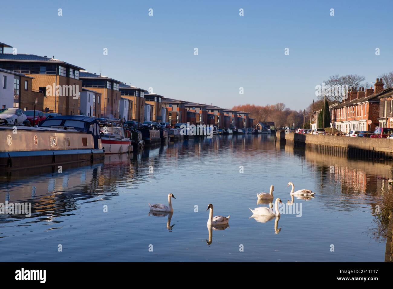 River Witham, Lincoln Stock Photo