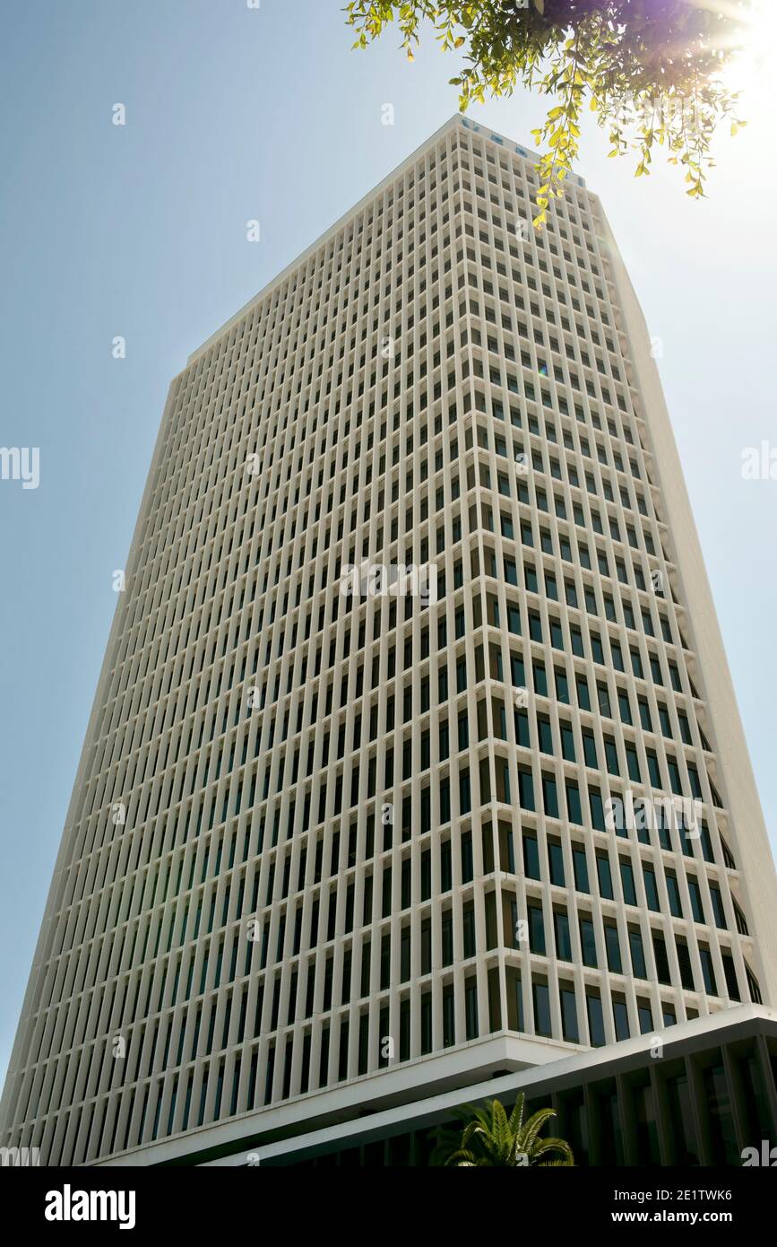 5670 Wilshire, the 27-story high office tower building. Wilshire Blvd, Los Angeles, CA, USA. Sep 2019 Stock Photo