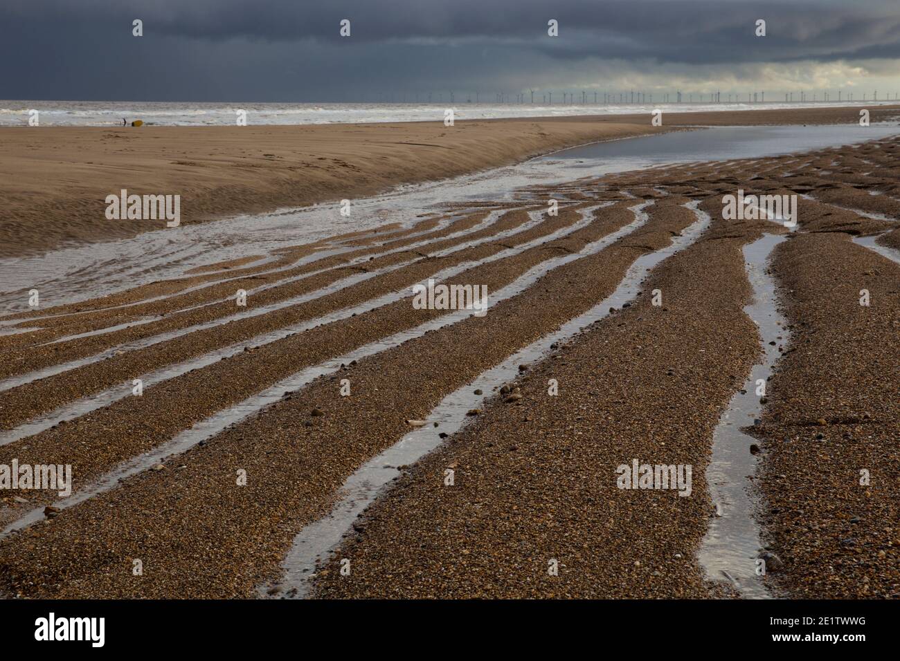 Hutoft beach Lincolnshire Stock Photo