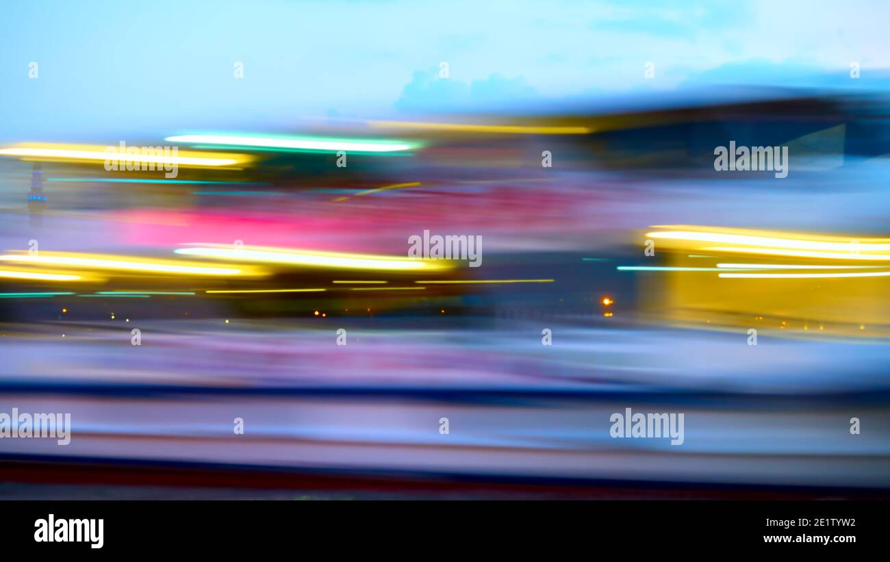 Blurry city lights hi-res stock photography and images - Alamy