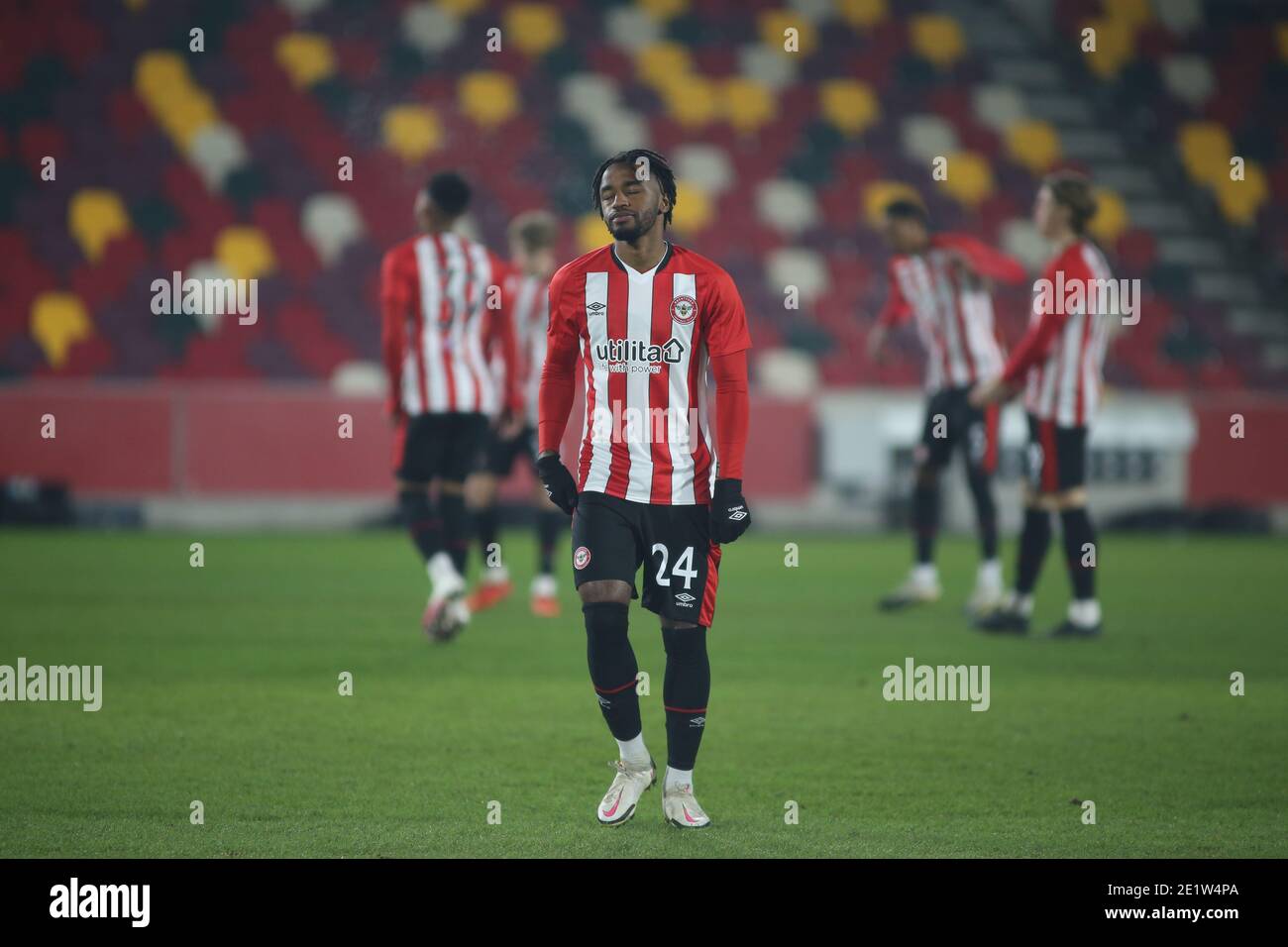 Brentford, UK. 07th Jan, 2021. LONDON, ENGLAND. JAN 9th during the FA Cup match between Brentford and Middlesbrough at the Brentford Community Stadium, Brentford on Saturday 9th January 2021. (Credit: Federico Maranesi | MI News) Credit: MI News & Sport /Alamy Live News Stock Photo