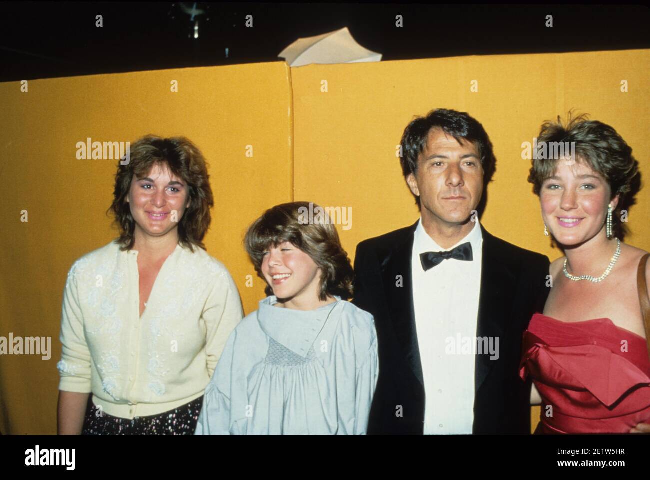 Dustin Hoffman with daughter Jennifer and Corrina at Writers Guild Awards in Hollywood. Credit
