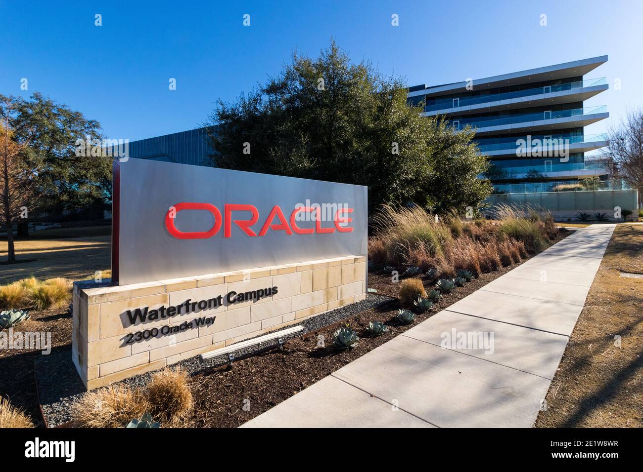 Oracle Waterfront Campus Austin Texas Stock Photo