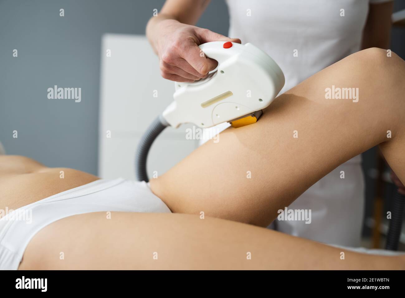 Laser Hair Removal And IPL Depilation Treatment Stock Photo