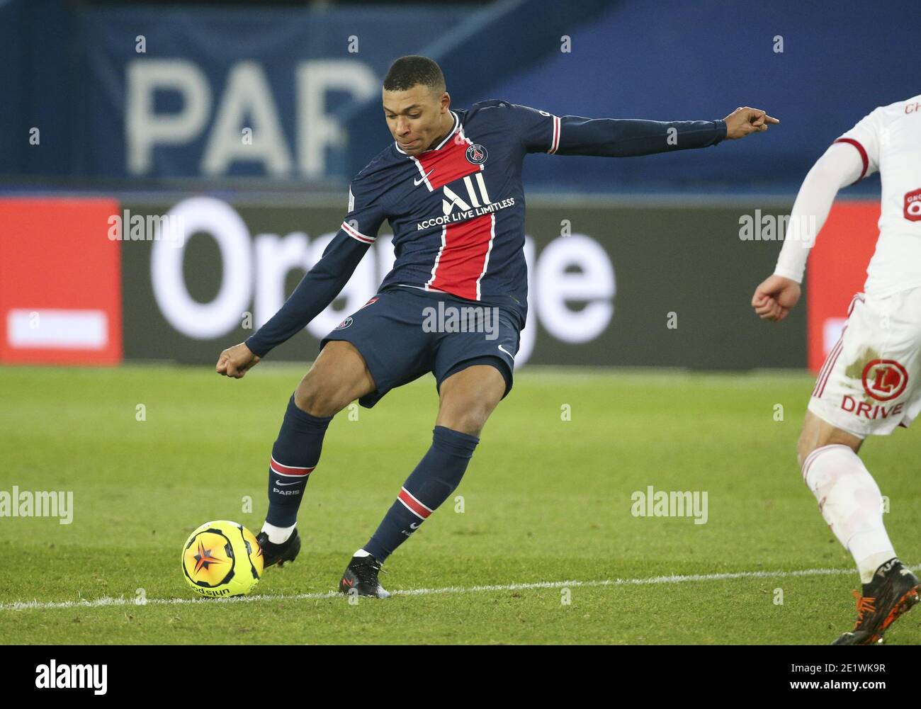 Kylian Mbappe of PSG during the French championship Ligue 1 football ...