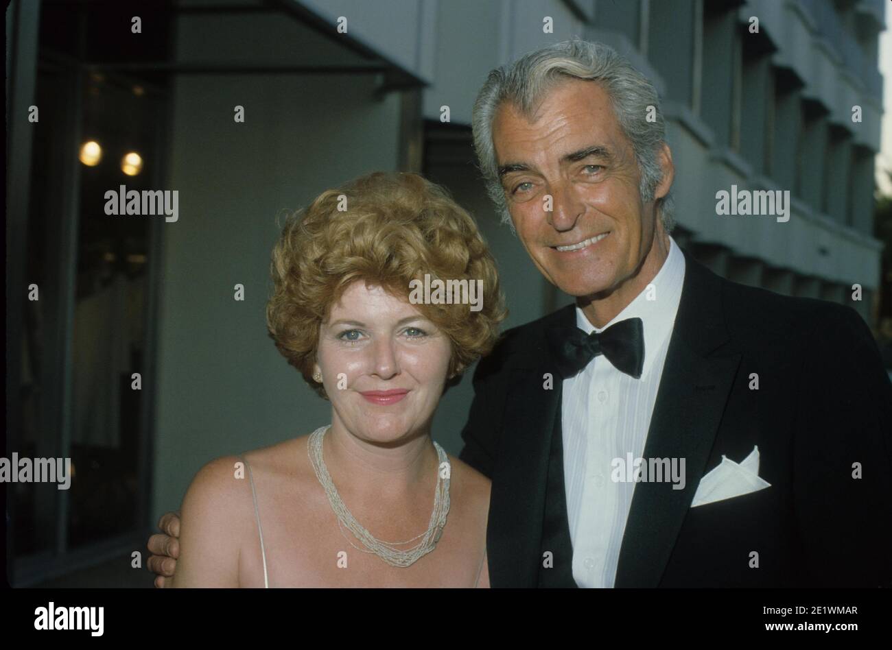 RORY CALHOUN with wife Sue Rhodes Boswell e4944 Credit Ralph Dominguez