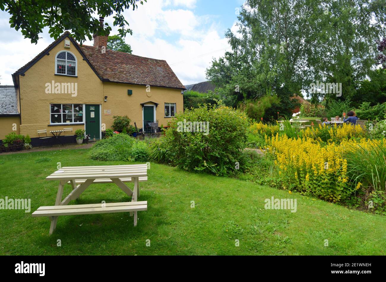 Southill tearoom and gardens in the Bedfordshire countryside. Stock Photo