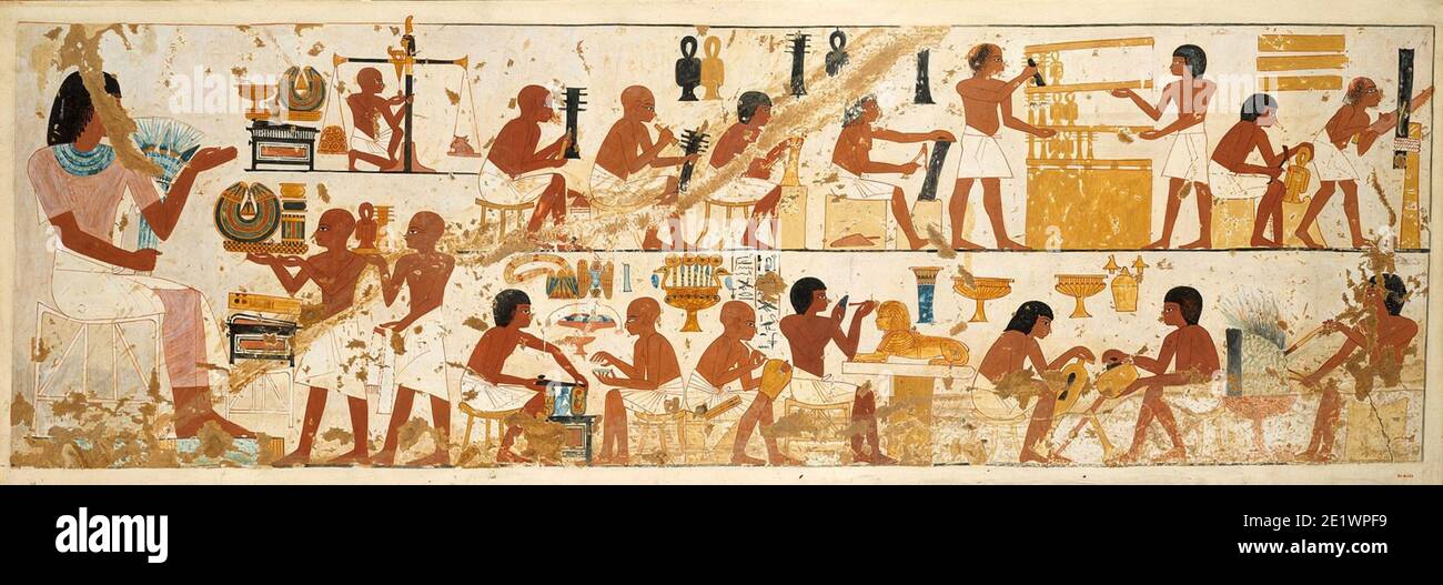 1886. GOLDSMITHS AND PAINTERS, AND ARTISTS AT WORK, TOMB OF THE VIZIER