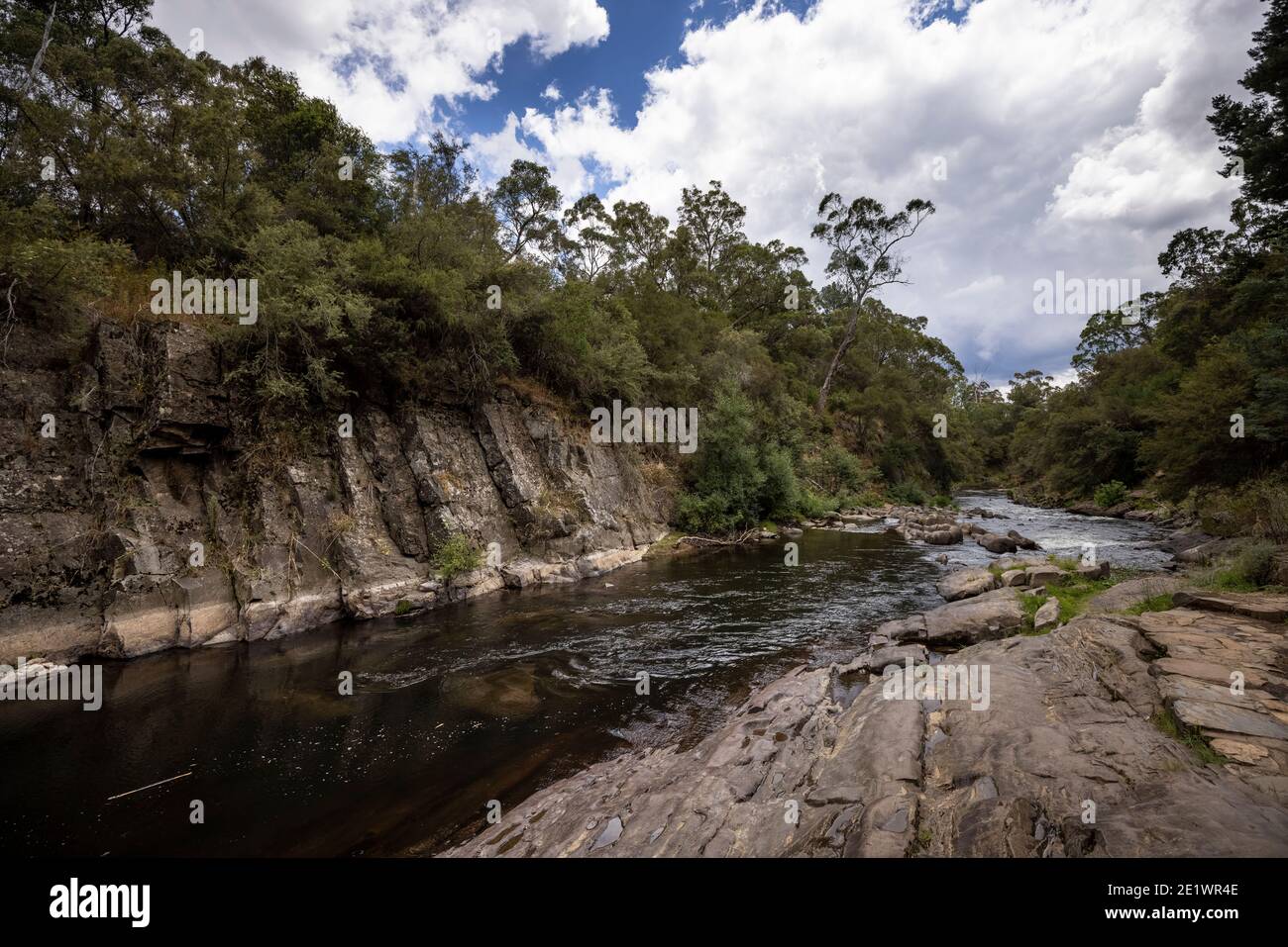 Canyon Walk, a hiking trail in Bright, Victoria, Australia Stock Photo