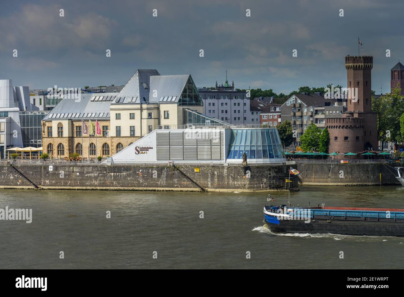 Schokoladenmuseum, Rheinau-Hafen, Rhein, Koeln, Nordrhein-Westfalen, Deutschland Stock Photo