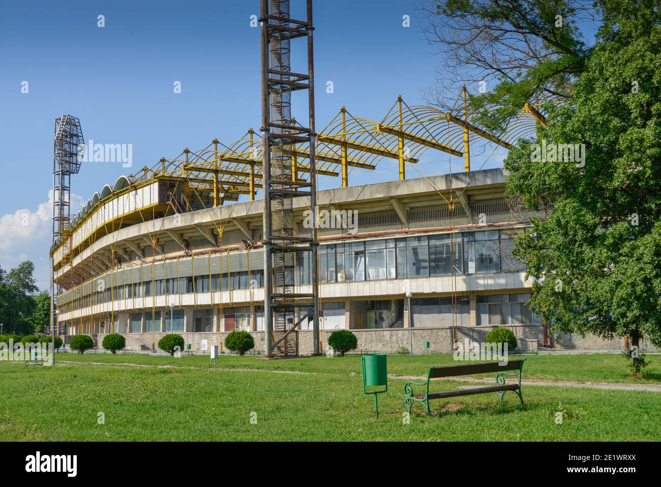 Fussballstadion, Plovdiv, Bulgarien Stock Photo