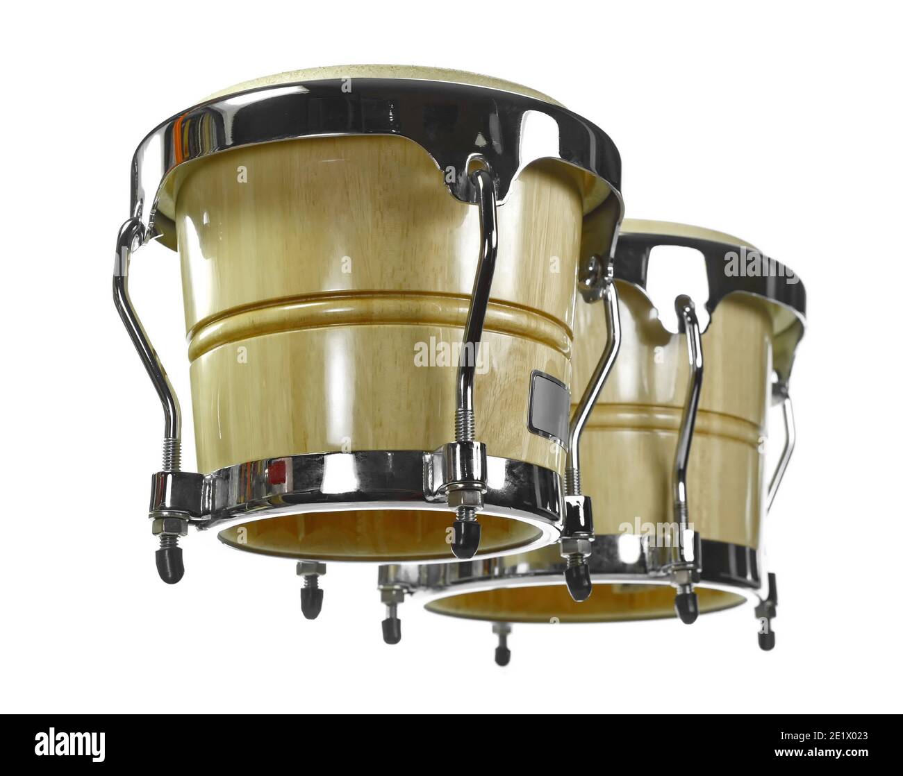 Set of Bongo Drums Isolated on white Background. Latin percussion Stock Photo Alamy