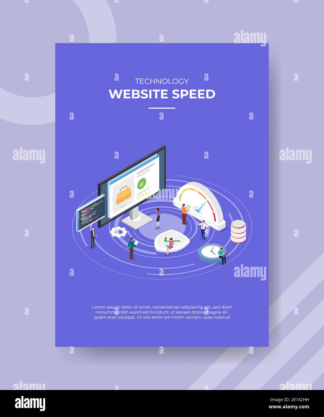 website loading speed concept for template banner and flyer for ...