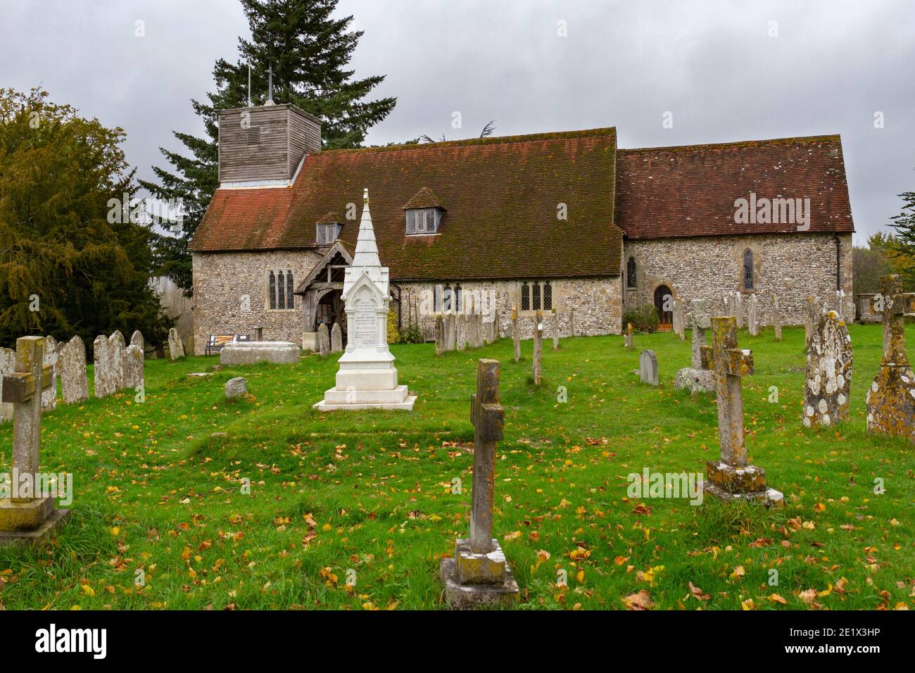 The grave of Florence Nightingale, St Margaret of Antioch Churchyard, East Wellow, Hampshire, UK