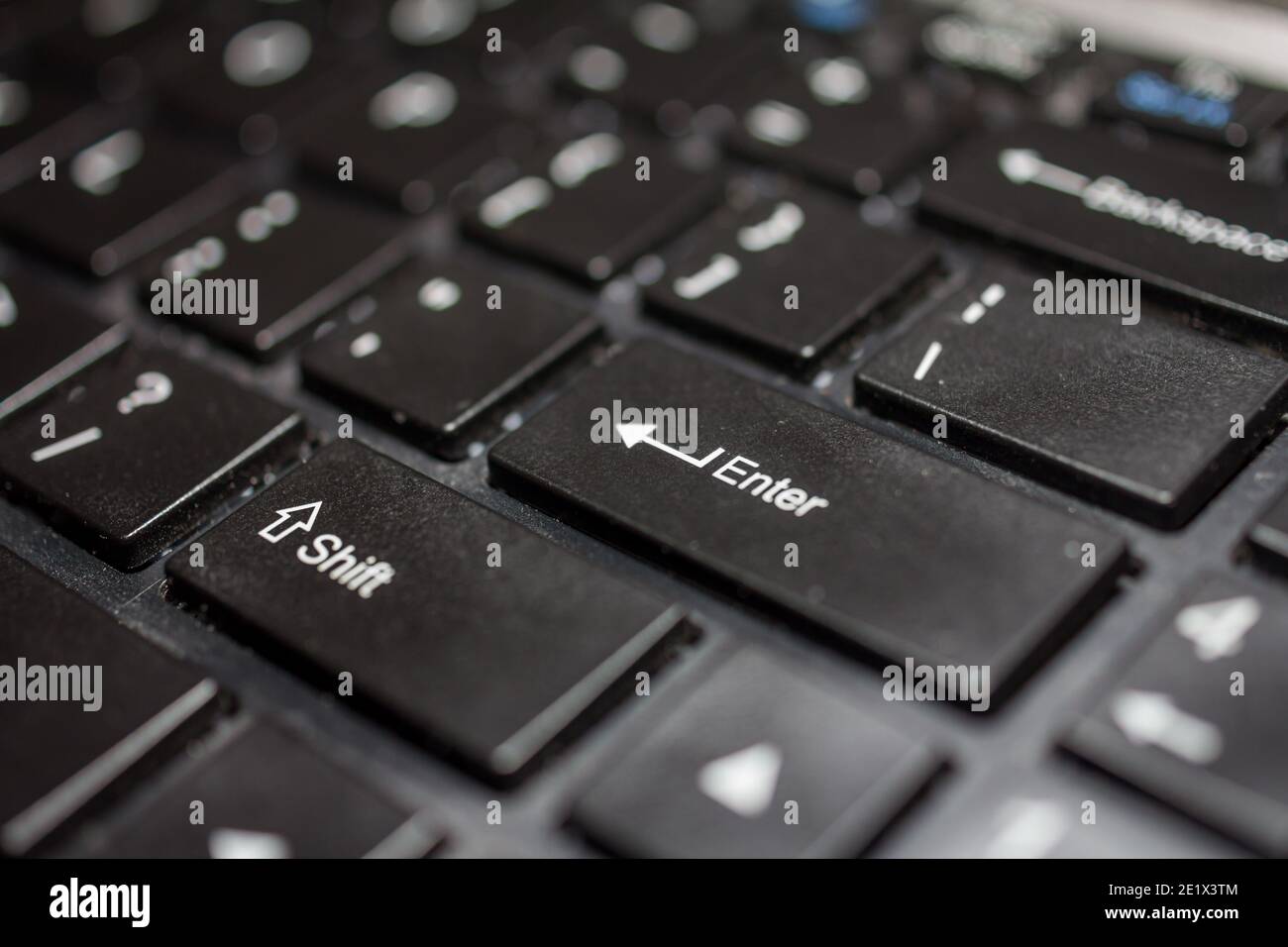 Keyboard enter key Contact us, business background Stock Photo Alamy