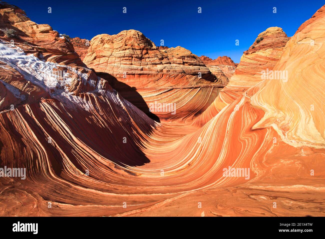 Coyote Buttes North, The Wave, sandstone area, Arizona, USA Stock Photo