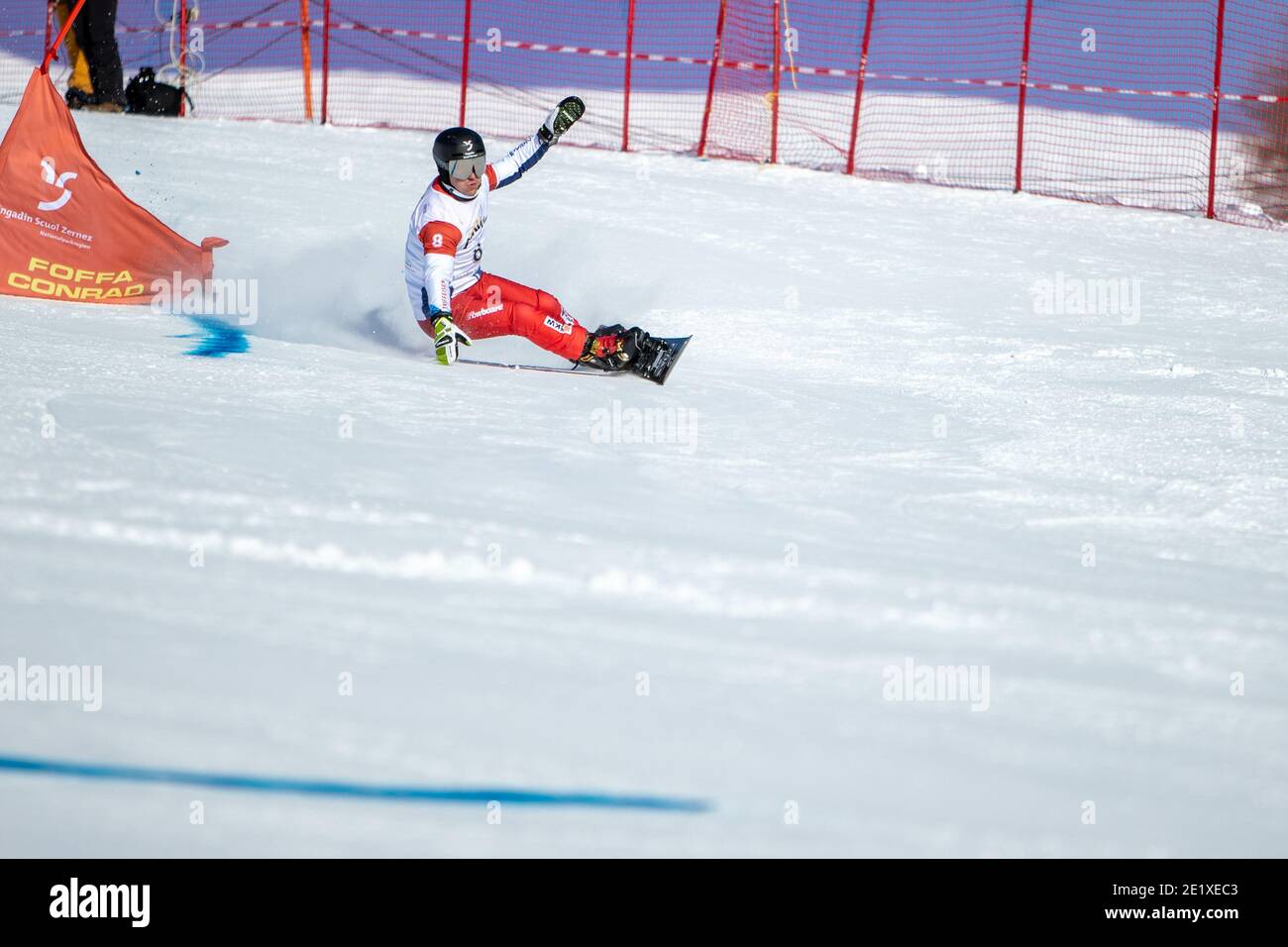 09.01.2021, Scuol, Alpin Worldcup, FIS Snowboard Alpin Worldcup Scuol, GALMARINI Nevin (SUI) Stock Photo