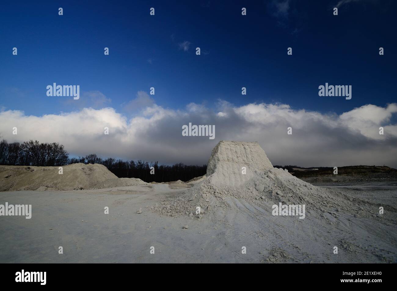 white limestone rocks and blue sky with clouds Stock Photo - Alamy
