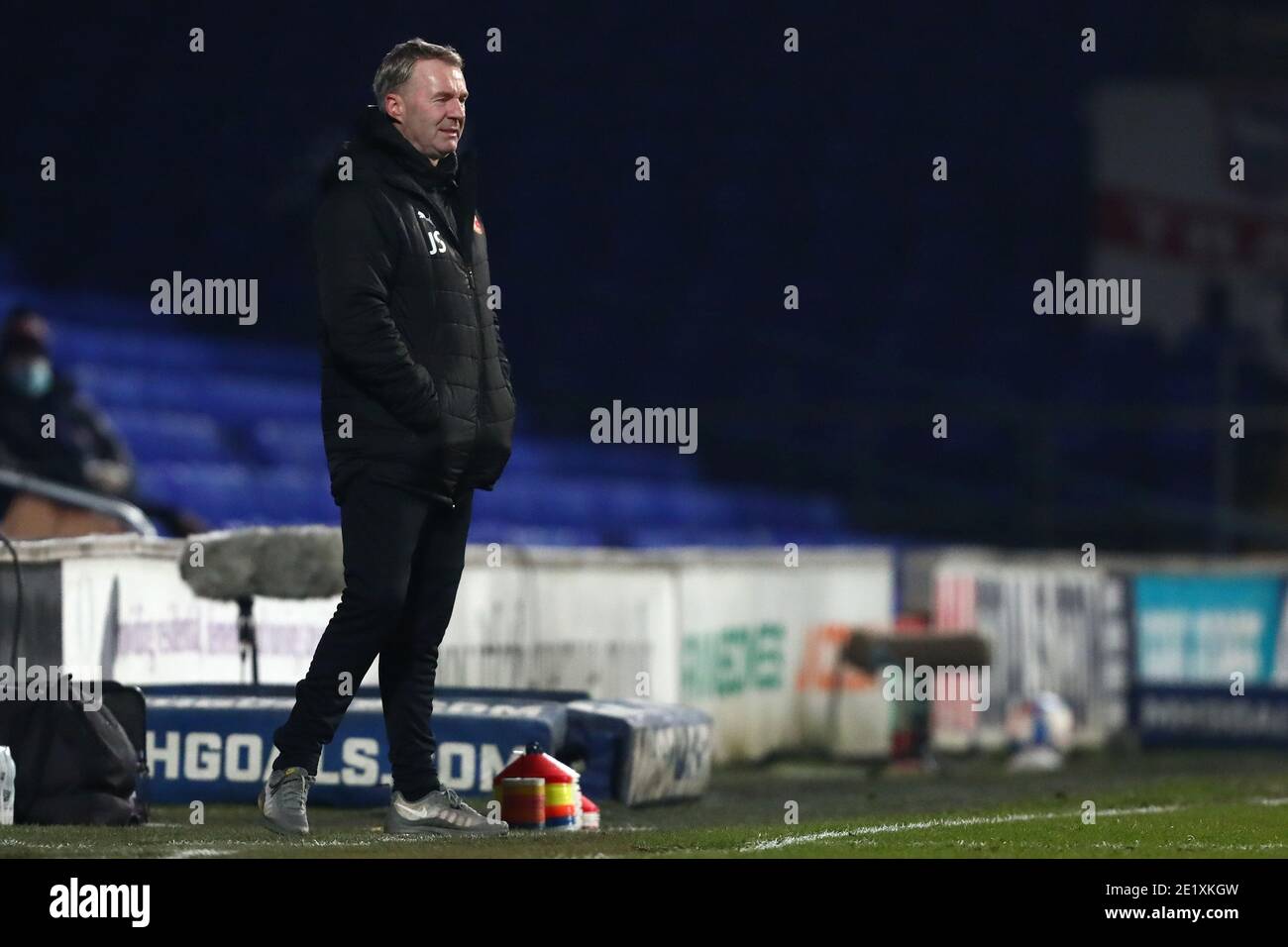 Manager of Swindon Town, John Sheridan - Ipswich Town v Swindon Town, Sky Bet League One, Portman Road, Ipswich, UK - 9th January 2021  Editorial Use Only - DataCo restrictions apply Stock Photo