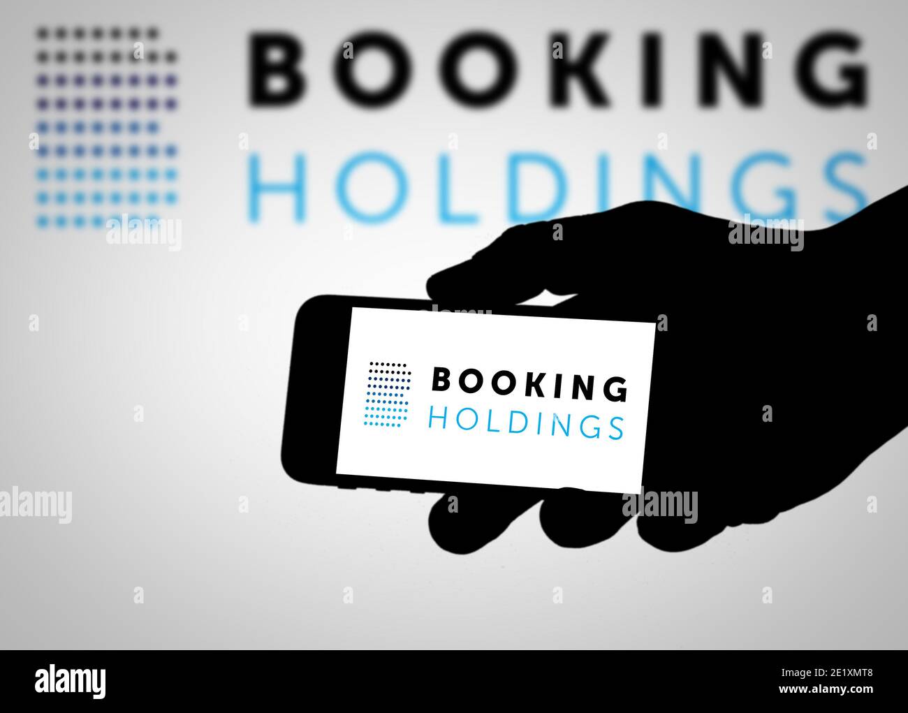 Booking logo Stock Photo