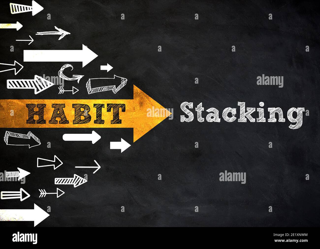 Habit Stacking Stock Photo