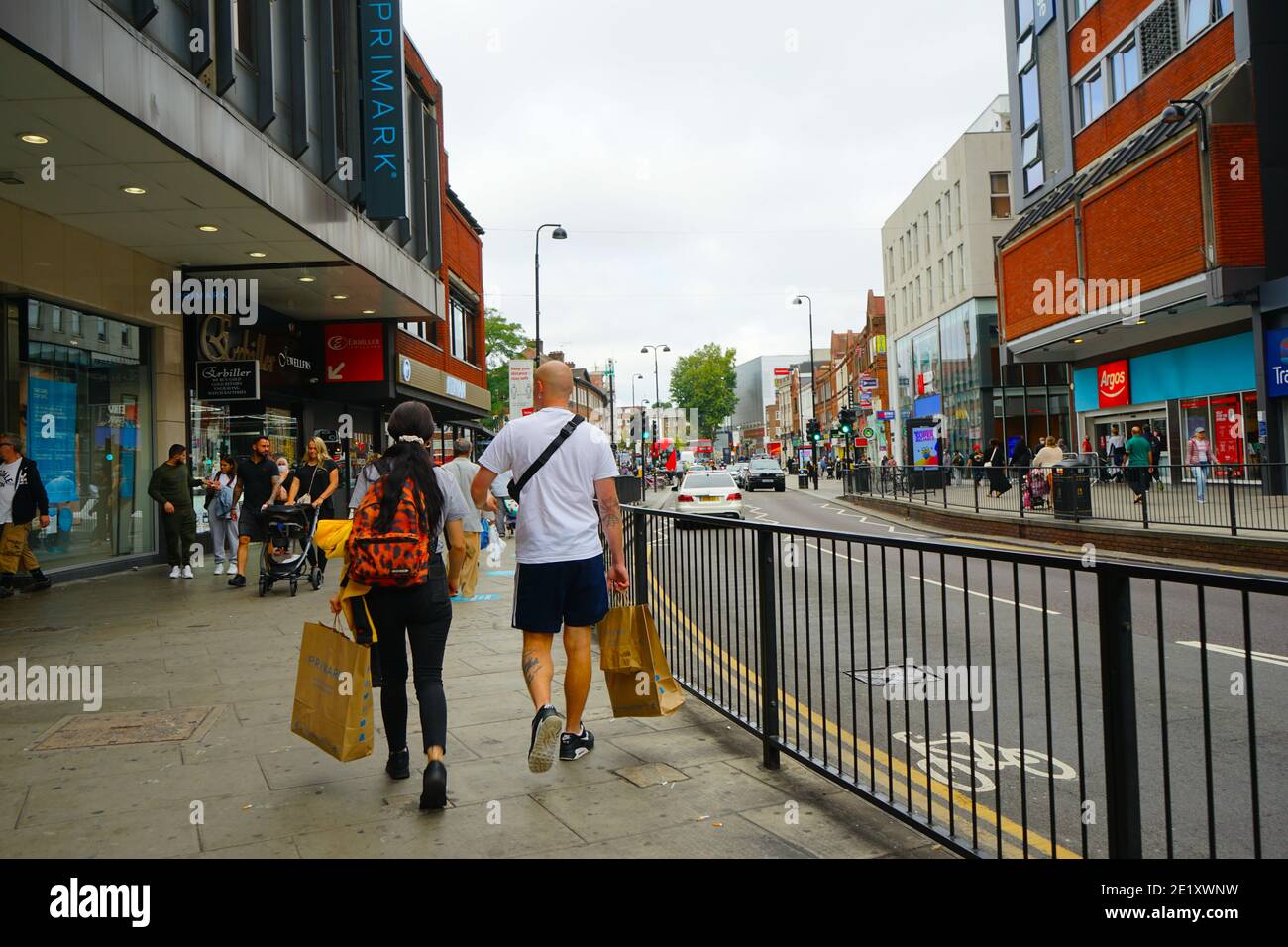 A busy Wood green High street, London, England, U.K Stock Photo Alamy