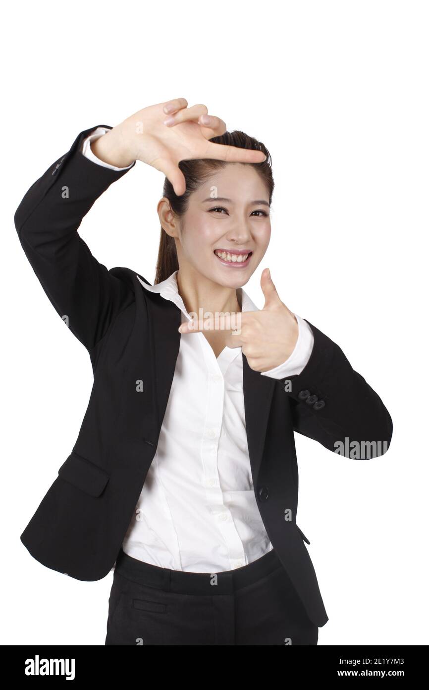 Portrait of a happy young business woman high quality photo Stock Photo ...