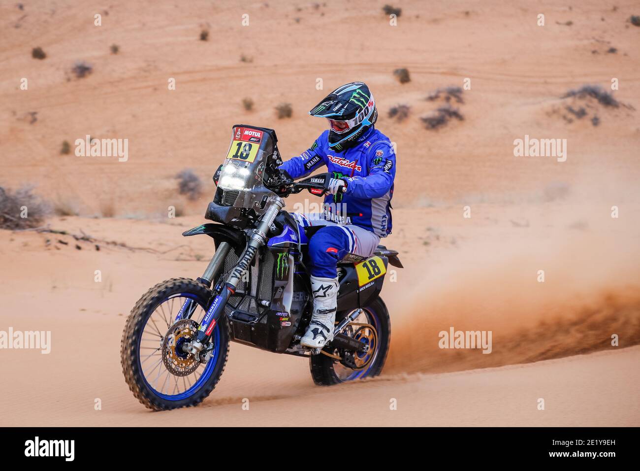 18 Branch Ross (bwa), Yamaha, Monster Energy Yamaha Rally Team, Moto, Bike,  action during the 7th stage of the Dakar 2021 between Ha'il and Sakaka, in  Saudi Arabia on January 10, 2021 -