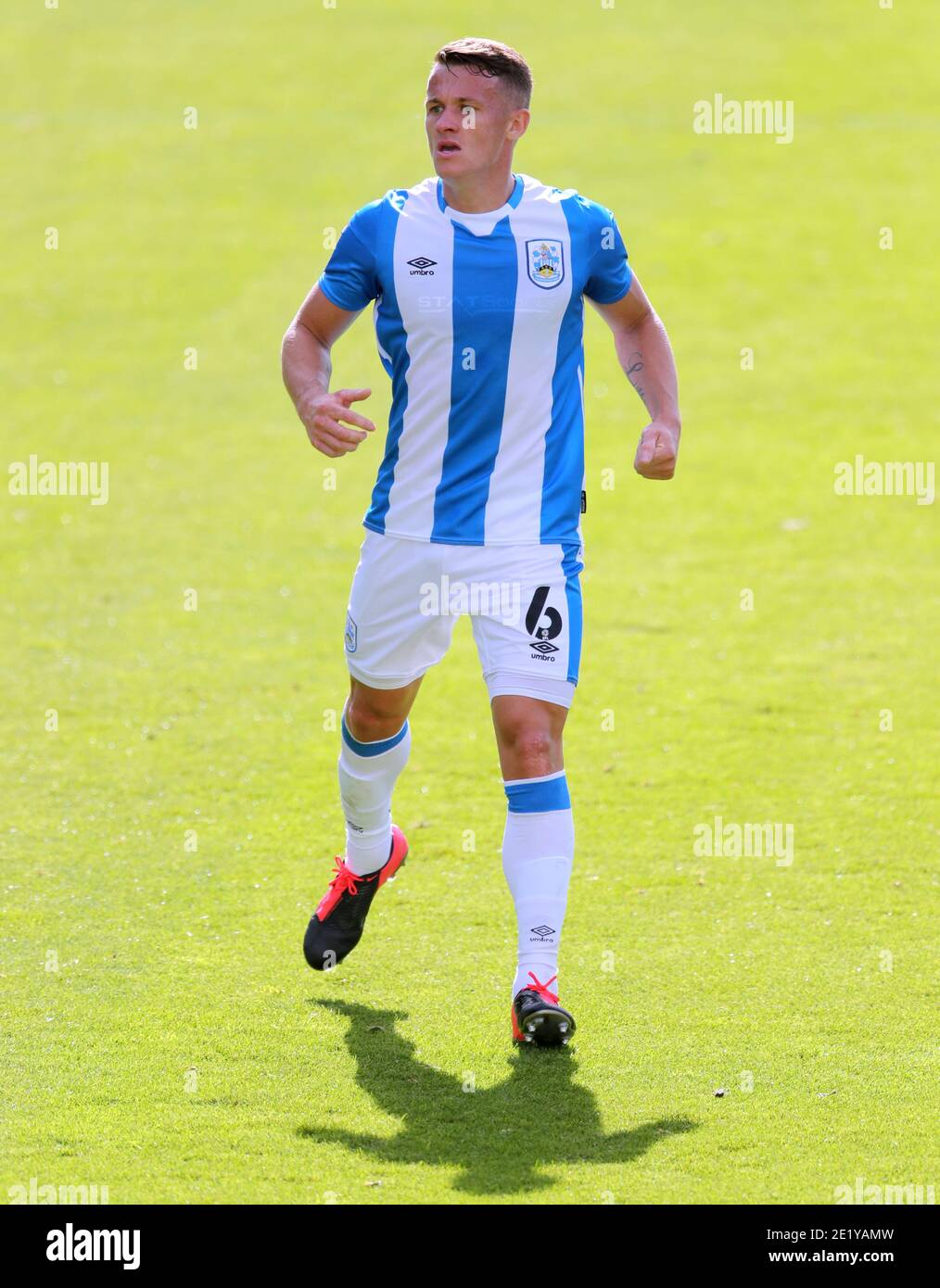Huddersfield Town's Jonathan Hogg during the Sky Bet Championship match at the John Smith's Stadium, Huddersfield. Picture date: Saturday September 12, 2020. See PA story SOCCER Huddersfield. Photo credit should read: Richard Sellers/PA Wire. EDITORIAL USE ONLY No use with unauthorised audio, video, data, fixture lists, club/league logos or 'live' services. Online in-match use limited to 120 images, no video emulation. No use in betting, games or single club/league/player publications. Stock Photo