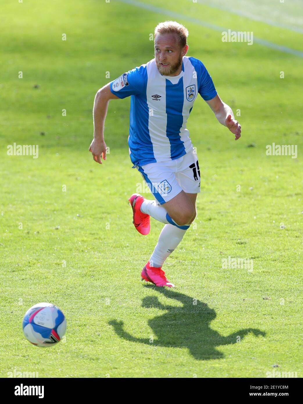 Huddersfield Town's Alex Pritchard during the Sky Bet Championship match at the John Smith's Stadium, Huddersfield. Picture date: Saturday September 12, 2020. See PA story SOCCER Huddersfield. Photo credit should read: Richard Sellers/PA Wire. EDITORIAL USE ONLY No use with unauthorised audio, video, data, fixture lists, club/league logos or 'live' services. Online in-match use limited to 120 images, no video emulation. No use in betting, games or single club/league/player publications. Stock Photo