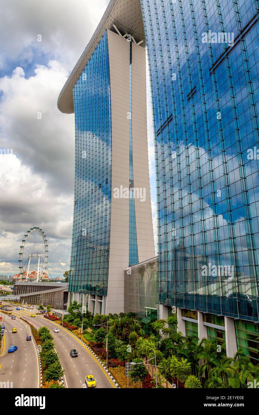 Marina Bay Sands hotel, Singapore’s most iconic landmark. Singapore. Stock Photo