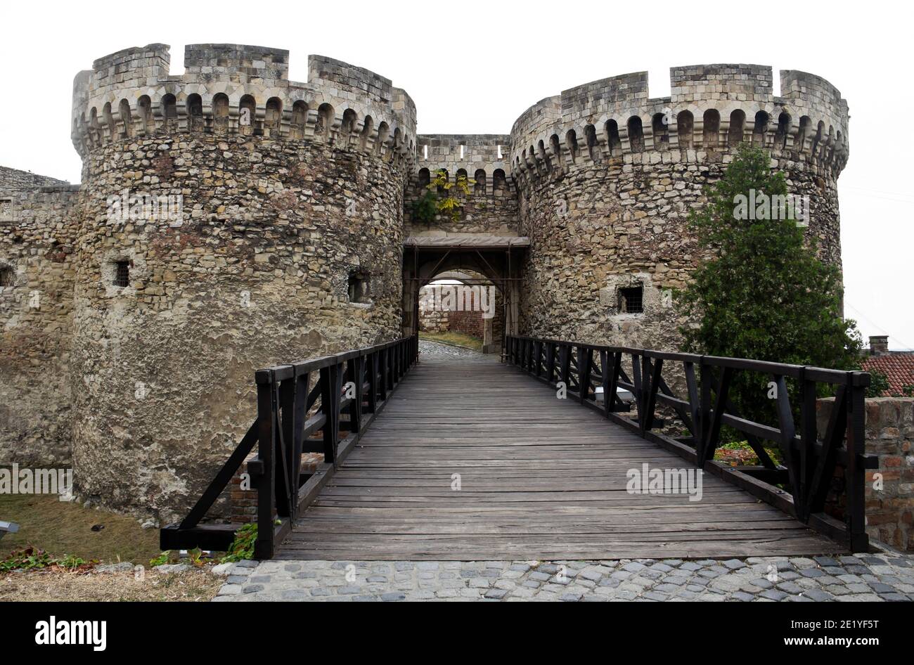 Kalemegdan fortress in Belgrade Stock Photo