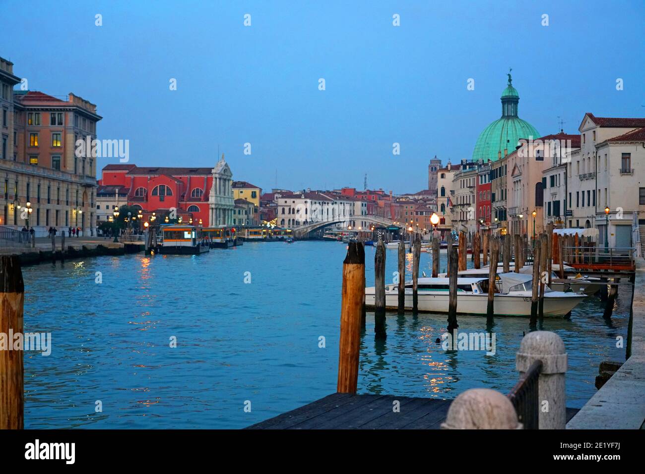 The Grand Canal in Venice, Italy. Stock Photo