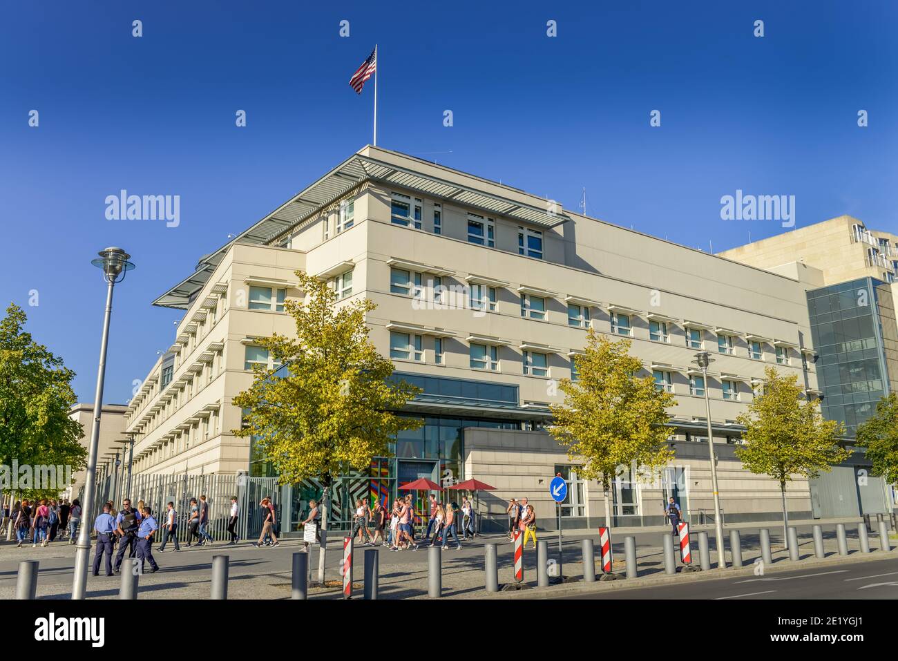 Botschaft der Vereinigten Staaten von Amerika, Ebertstrasse, Mitte, Berlin, Deutschland Stock Photo