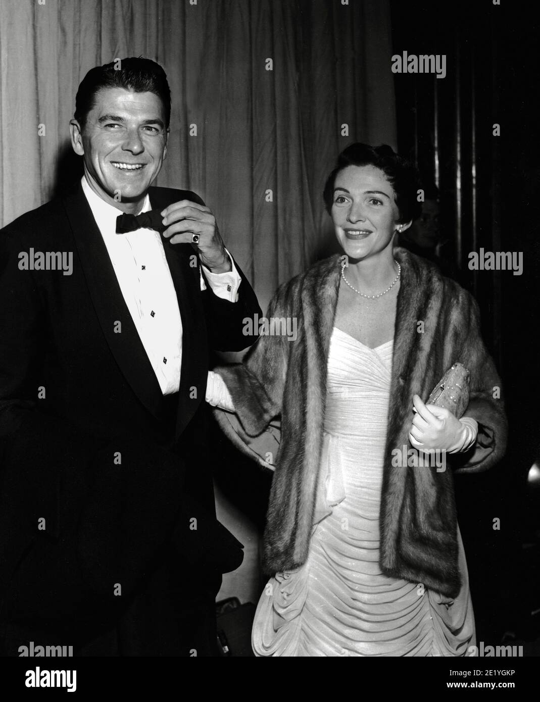 Ronald Reagan with wife Nancy Reagan at the 26th Annual Academy Awards