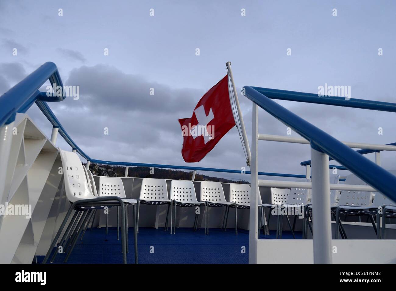 Red flag with a blue cross hires stock photography and images Alamy