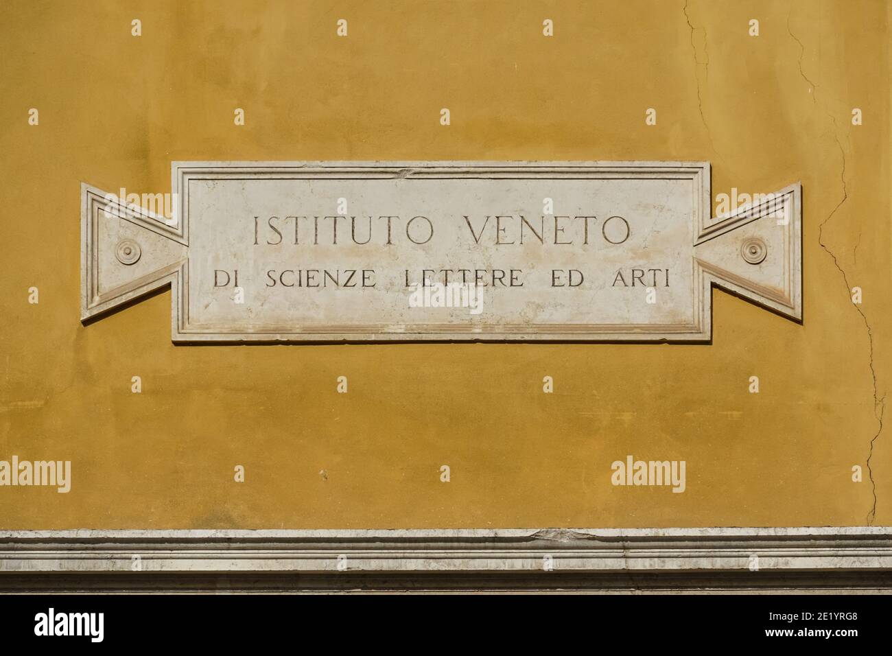 The Istituto Veneto di Scienze, Lettere ed Arti (IVSLA) in Palace Loredan, Venice, Italy Stock Photo