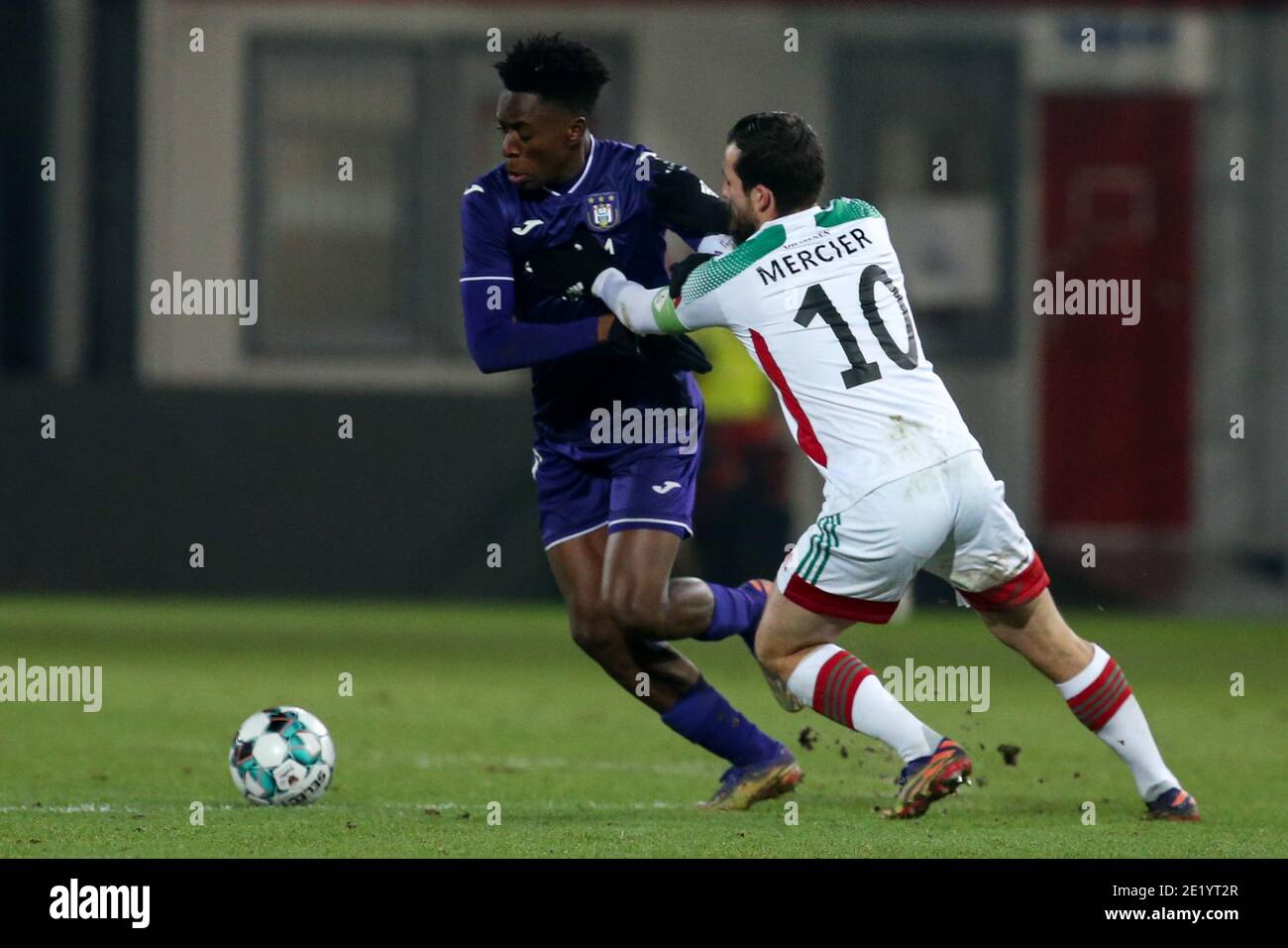 ANDERLECHT, BELGIUM - APRIL 11: 2-1 RSC Anderlecht, goal by Albert Sambi  Lokonga of RSC Anderlecht during the Jupiler Pro League match between RSC  And Stock Photo - Alamy