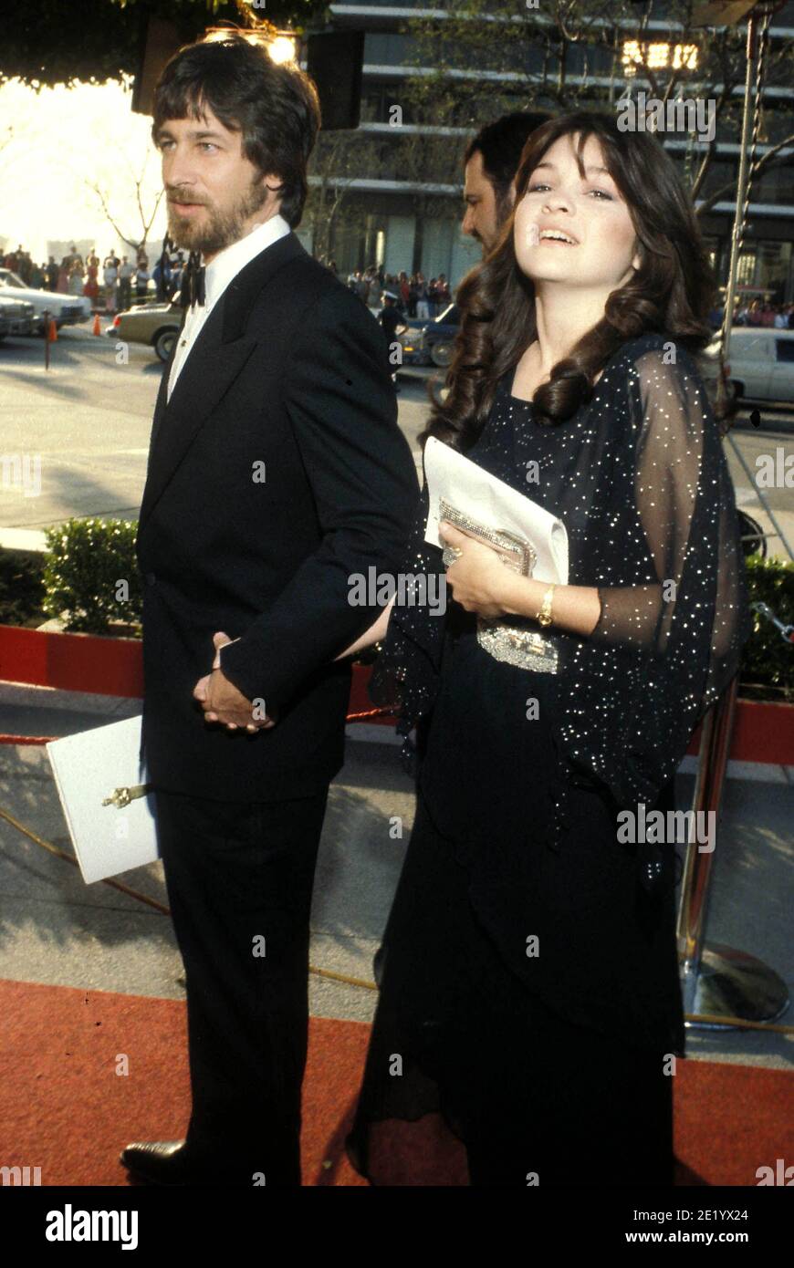 VALERIE BERTINELLI and STEVEN SPIELBERG 1980 Credit Ralph Dominguez