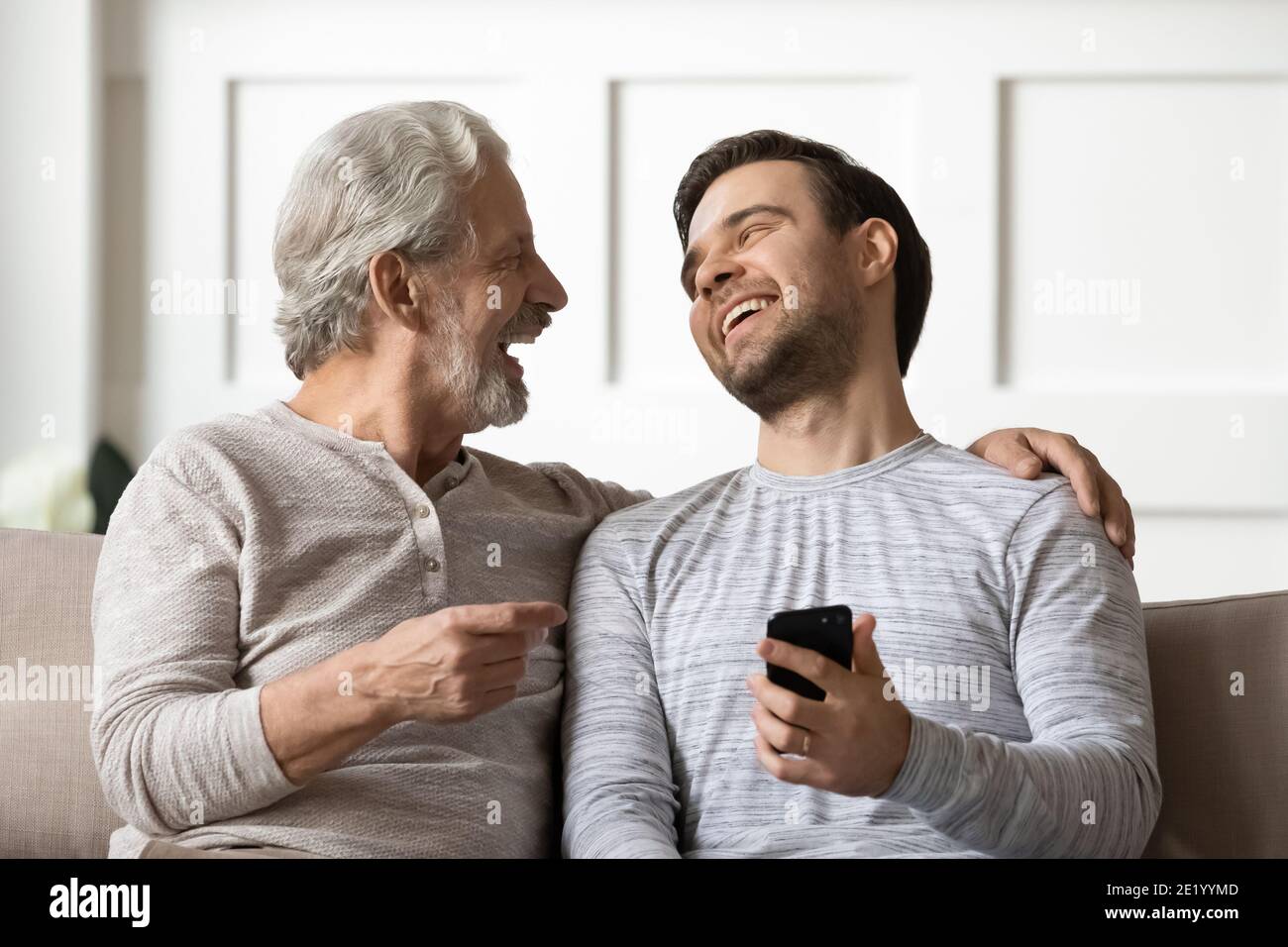 Father with adult son hi-res stock photography and images - Alamy