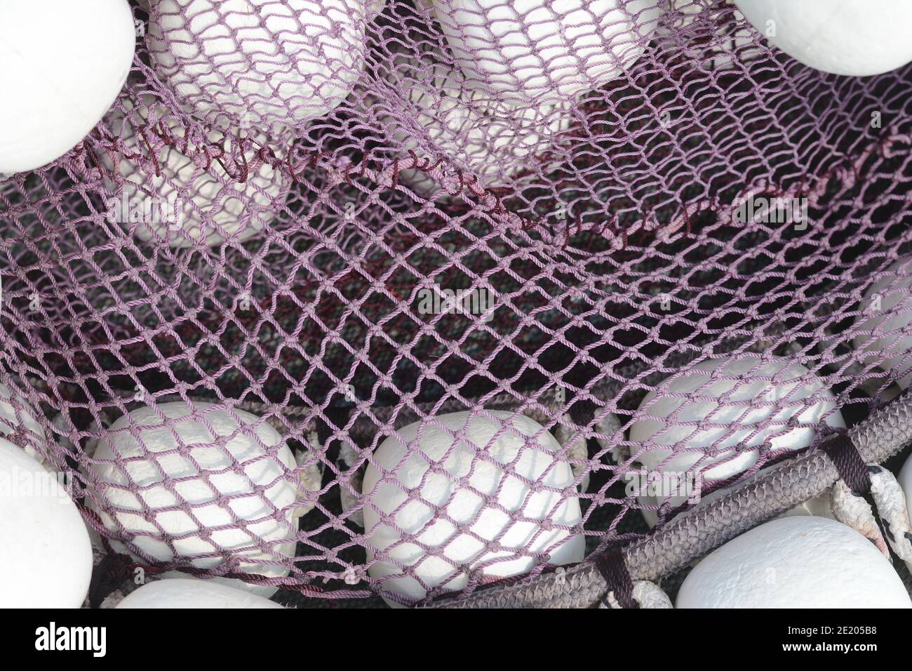 Marine networks Fishing equipment or rigging as texture background with