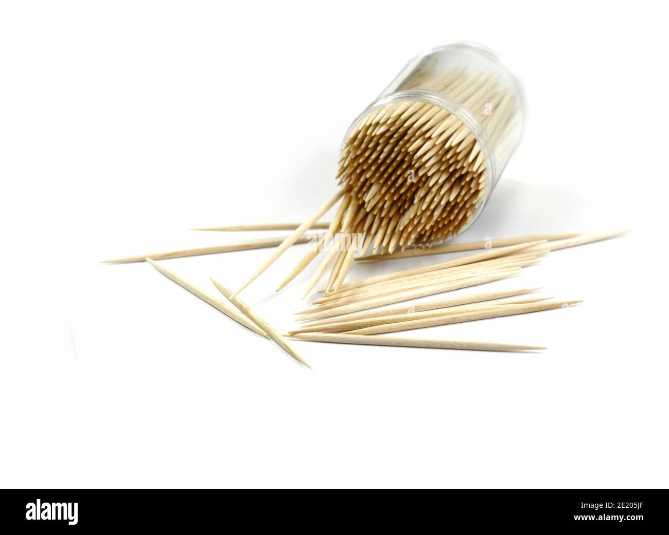 Wooden toothpicks isolated on white background Stock Photo - Alamy
