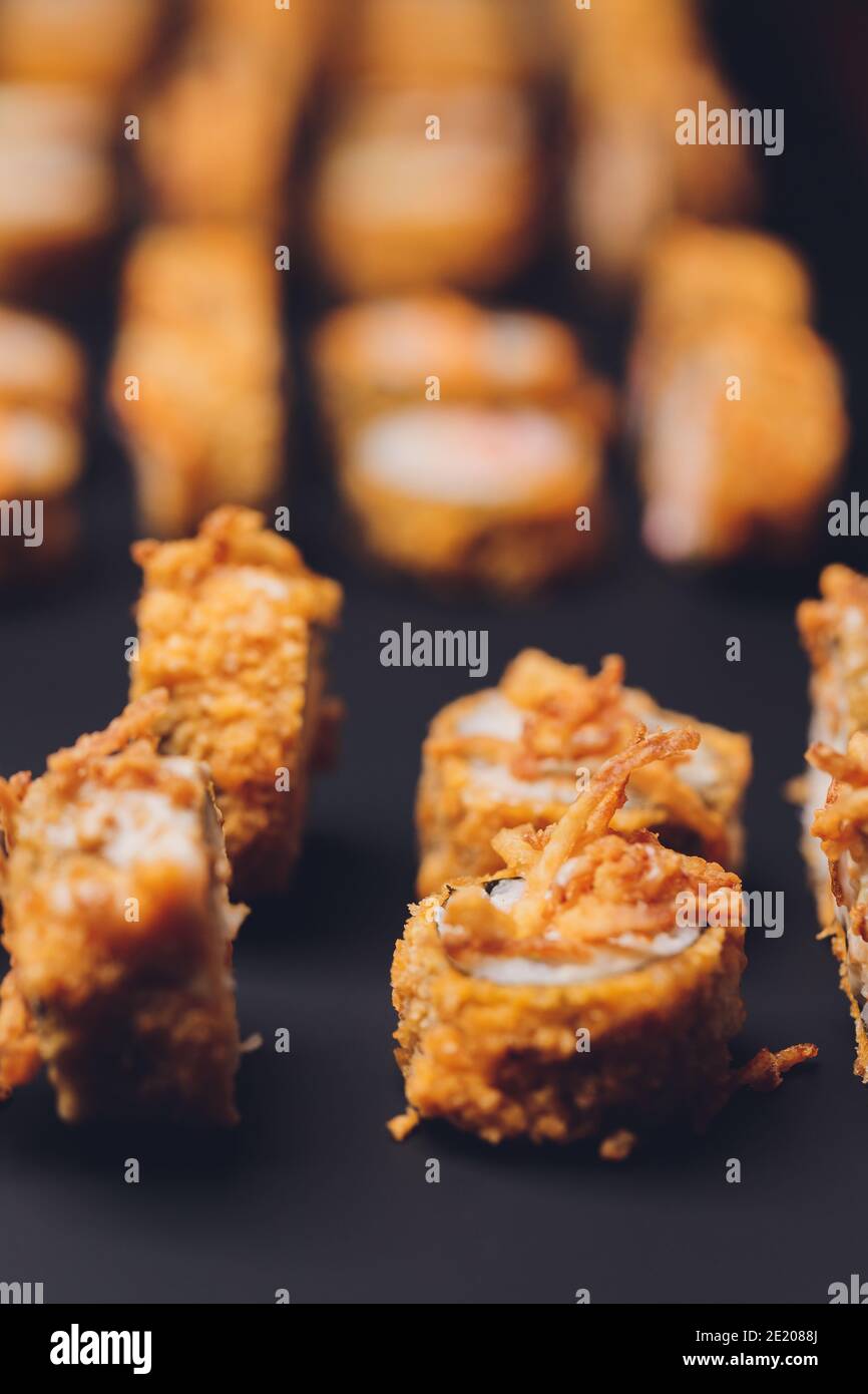 sushi rolls tempura,japanese food style ,Traditional Japanese cuisine