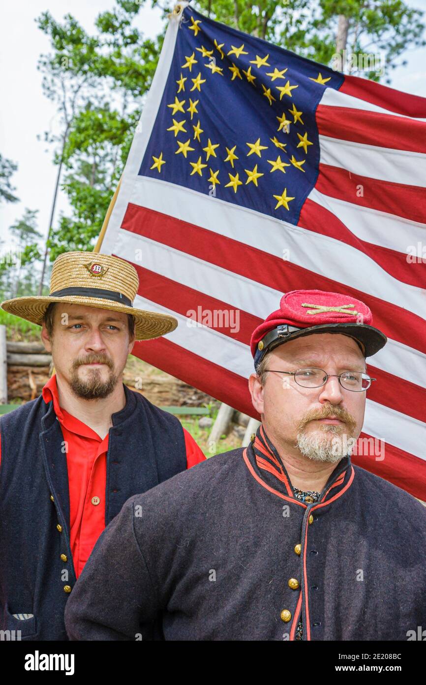 Battle of blakeley union soldiers flag hires stock photography and