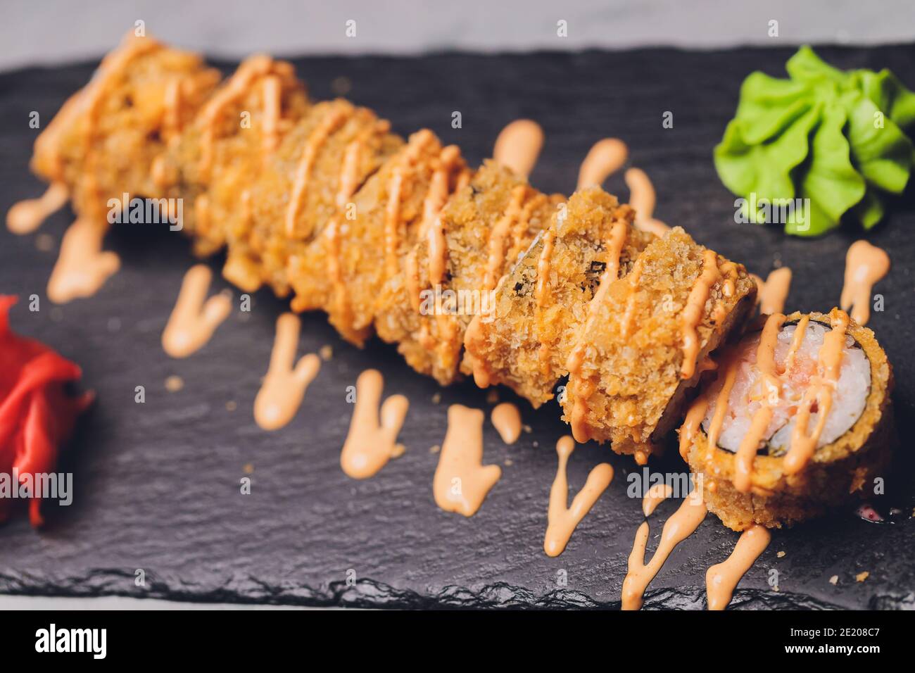 sushi rolls tempura,japanese food style ,Traditional Japanese cuisine