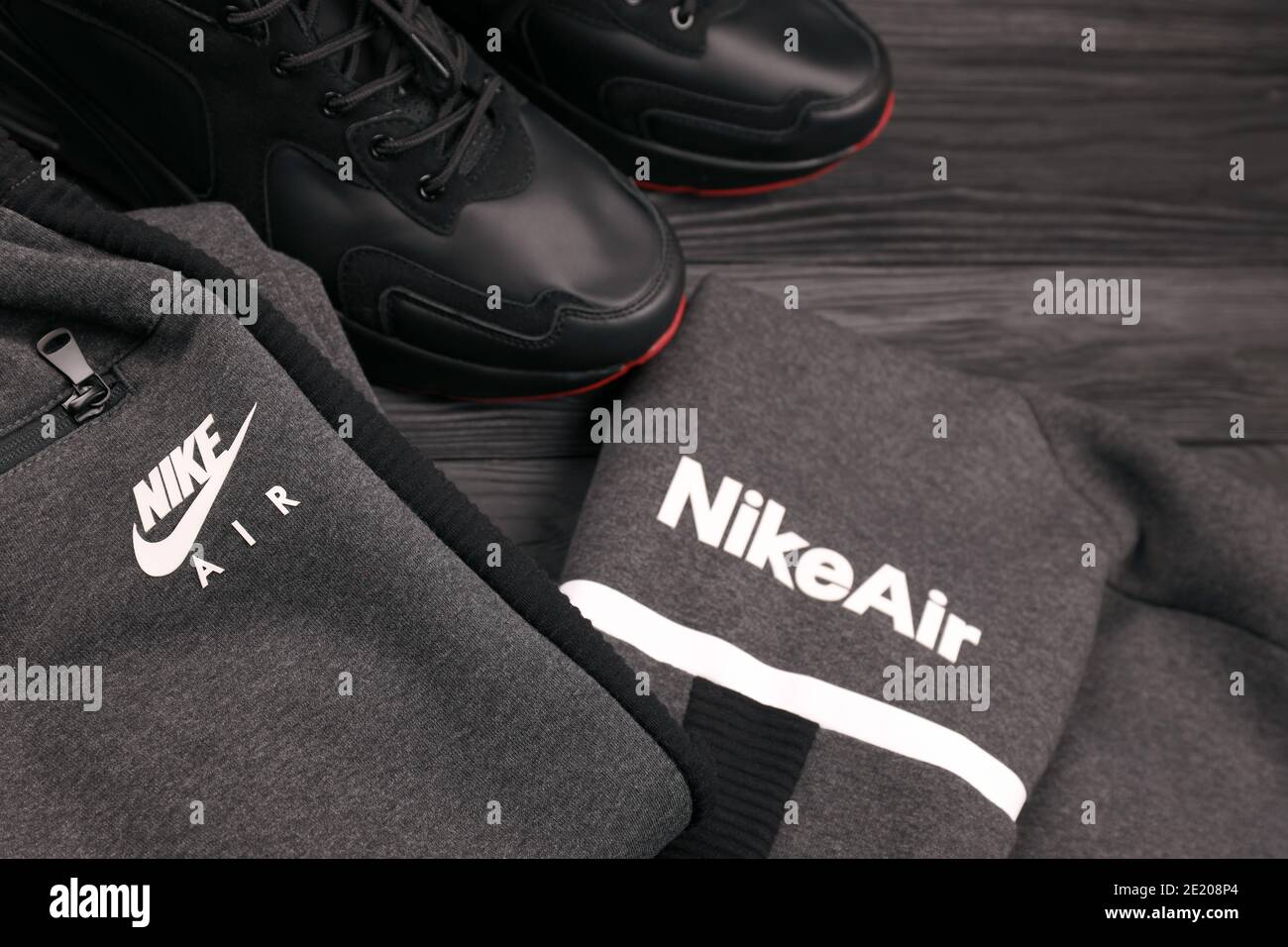 KHARKOV, UKRAINE DECEMBER 20, 2020 Nike brand clothes and shoes