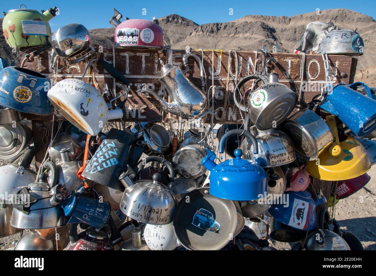 Teakettle Junction is a landmark in Death Valley National Park which
