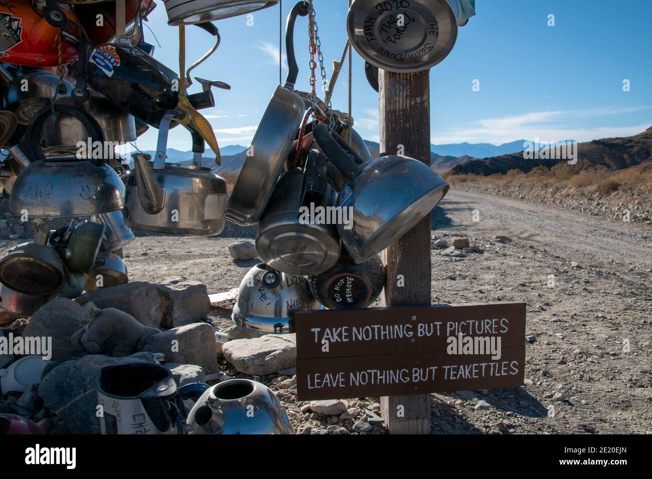 Teakettle Junction is a landmark in Death Valley National Park which