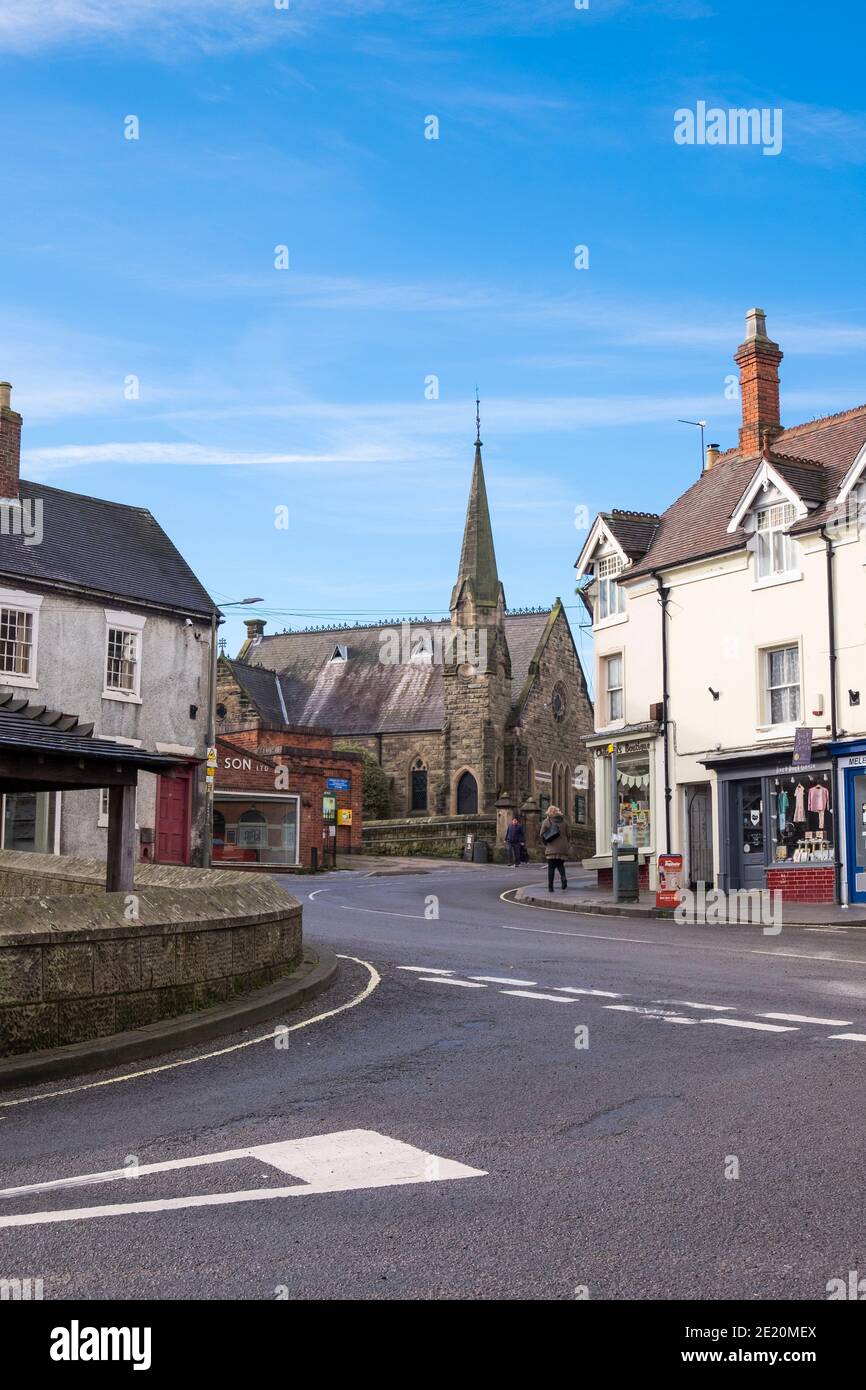Town center in Melbourne, Derbyshire, UK Stock Photo