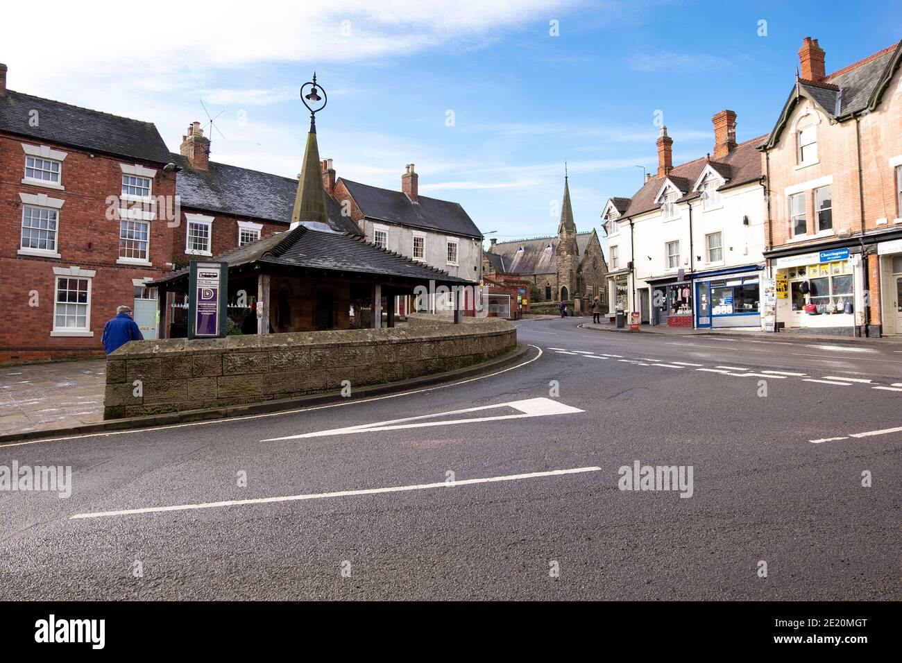 Town center in Melbourne, Derbyshire, UK Stock Photo Alamy